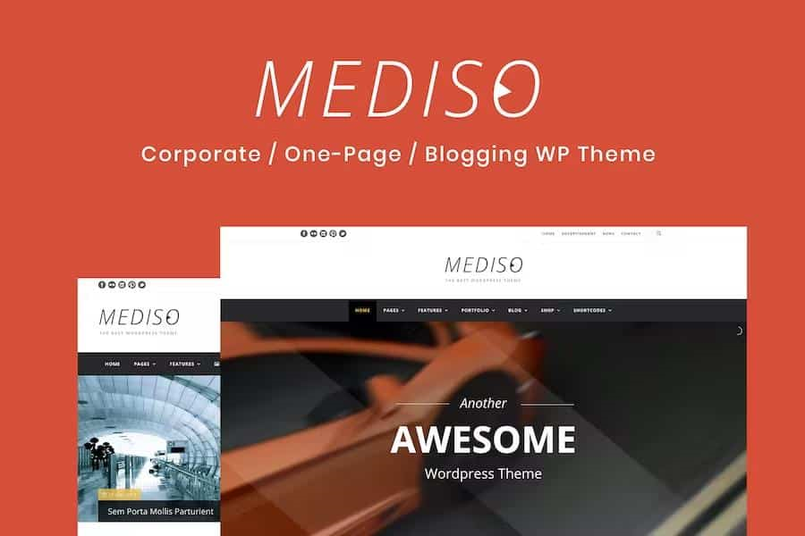 MEDISO – CORPORATE ONE-PAGE BLOGGING WP THEME